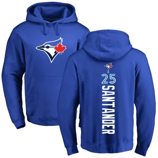 Men's Anthony Santander Toronto Blue Jays Royal Backer Pullover Hoodie