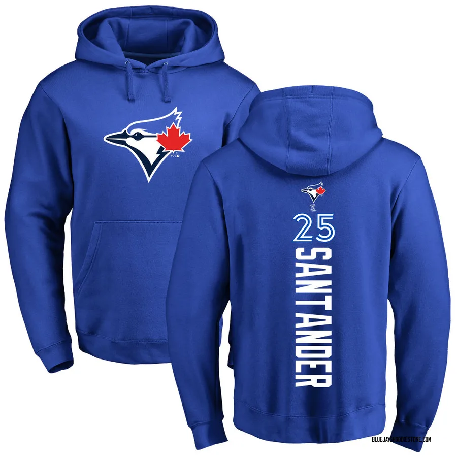 Men's Anthony Santander Toronto Blue Jays Royal Backer Pullover Hoodie