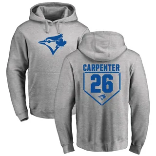 Men's Chris Carpenter Toronto Blue Jays Gray RBI Pullover Hoodie - Heathered