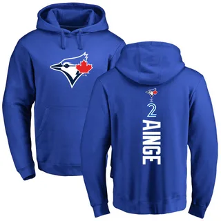Men's Danny Ainge Toronto Blue Jays Royal Backer Pullover Hoodie