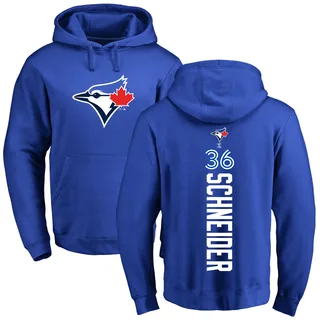 Men's Davis Schneider Toronto Blue Jays Royal Backer Pullover Hoodie