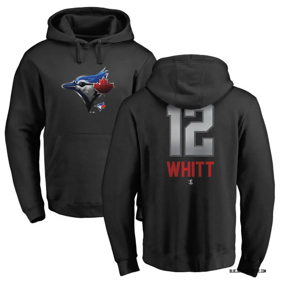 Men's Ernie Whitt Toronto Blue Jays Black Midnight Mascot Pullover Hoodie -