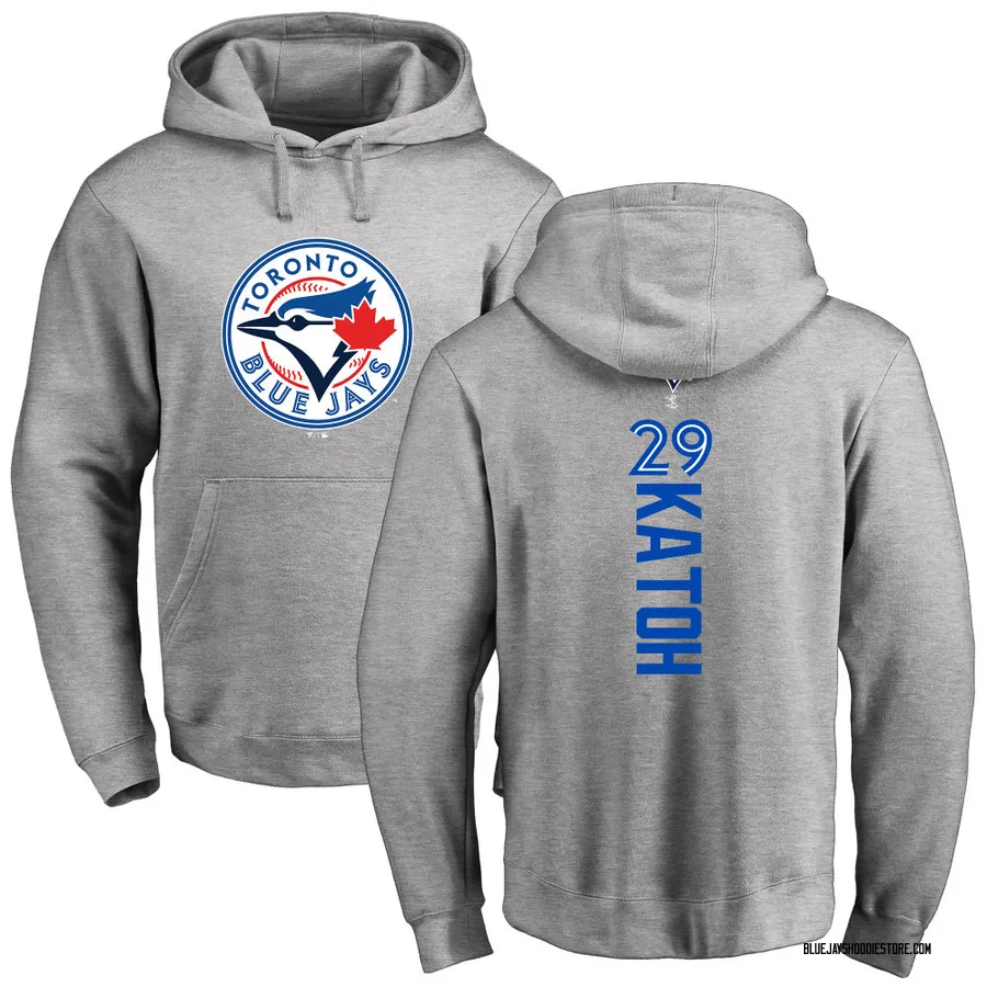 Men's Gosuke Katoh Toronto Blue Jays Ash Backer Pullover Hoodie