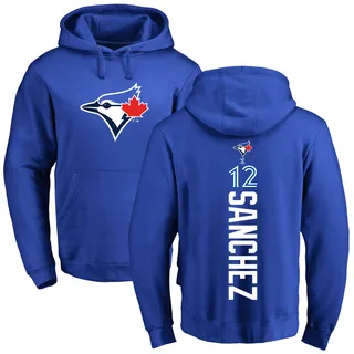 Men's Jesus Sanchez Toronto Blue Jays Royal Backer Pullover Hoodie