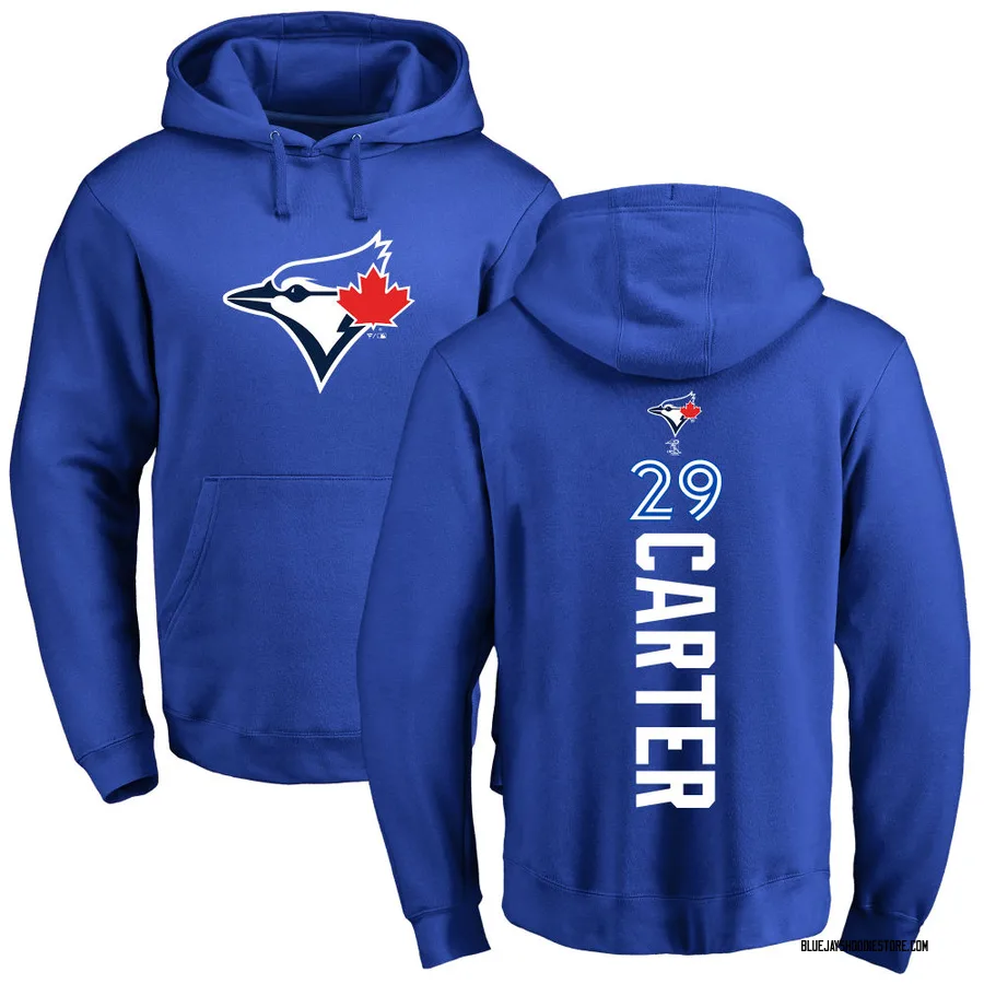 Men's Joe Carter Toronto Blue Jays Royal Backer Pullover Hoodie