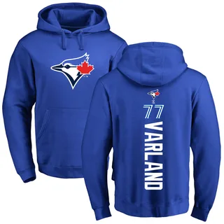 Men's Louis Varland Toronto Blue Jays Royal Backer Pullover Hoodie
