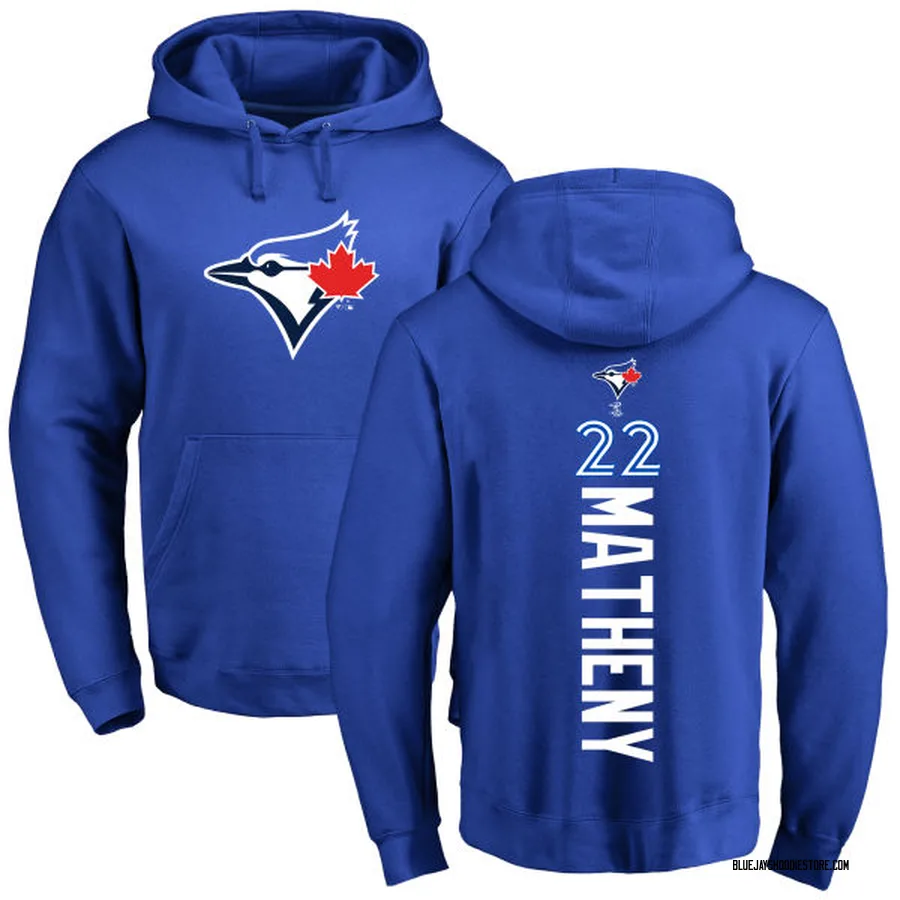 Men's Mike Matheny Toronto Blue Jays Royal Backer Pullover Hoodie