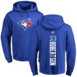 Men's Nick Robertson Toronto Blue Jays Royal Backer Pullover Hoodie