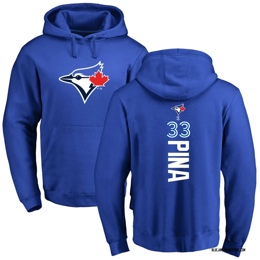 Men's Robinson Pina Toronto Blue Jays Royal Backer Pullover Hoodie
