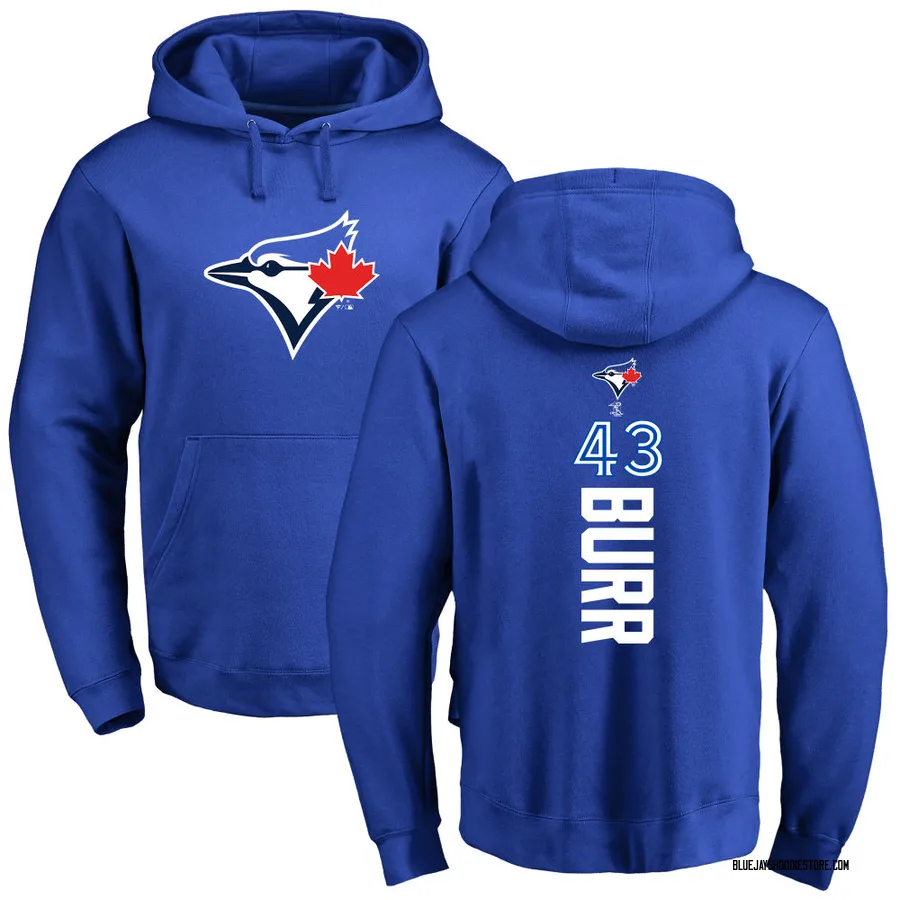 Men's Ryan Burr Toronto Blue Jays Royal Backer Pullover Hoodie