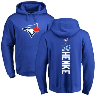 Men's Tom Henke Toronto Blue Jays Royal Backer Pullover Hoodie