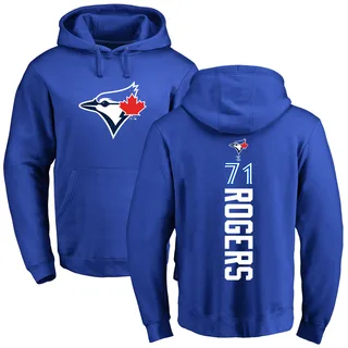 Men's Tyler Rogers Toronto Blue Jays Royal Backer Pullover Hoodie