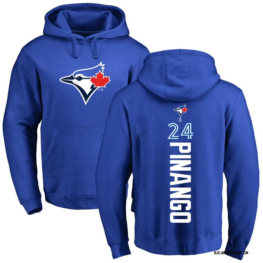 Men's Yohendrick Pinango Toronto Blue Jays Royal Backer Pullover Hoodie