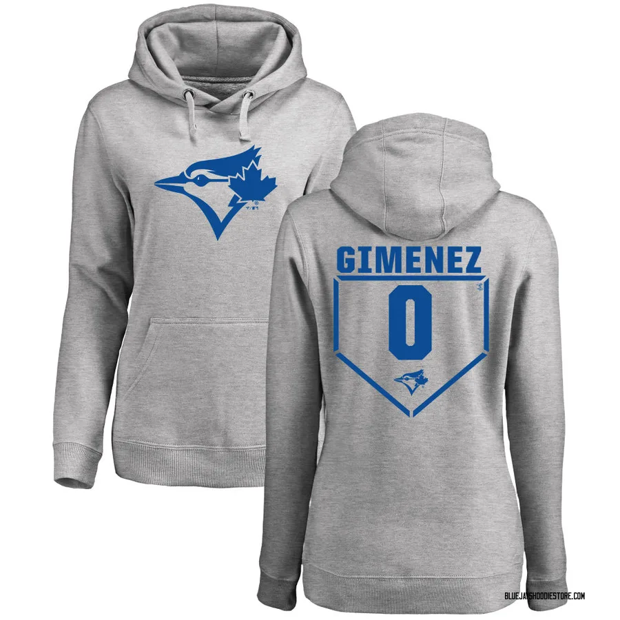 Women's Andres Gimenez Toronto Blue Jays Gray RBI Pullover Hoodie - Heathered