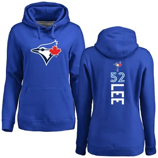 Women's Chase Lee Toronto Blue Jays Royal Backer Pullover Hoodie