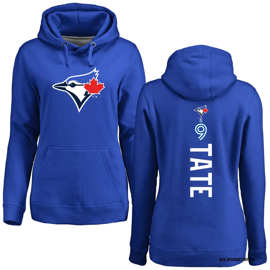 Women's Dillon Tate Toronto Blue Jays Royal Backer Pullover Hoodie