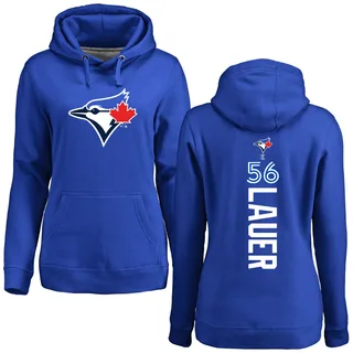 Women's Eric Lauer Toronto Blue Jays Royal Backer Pullover Hoodie