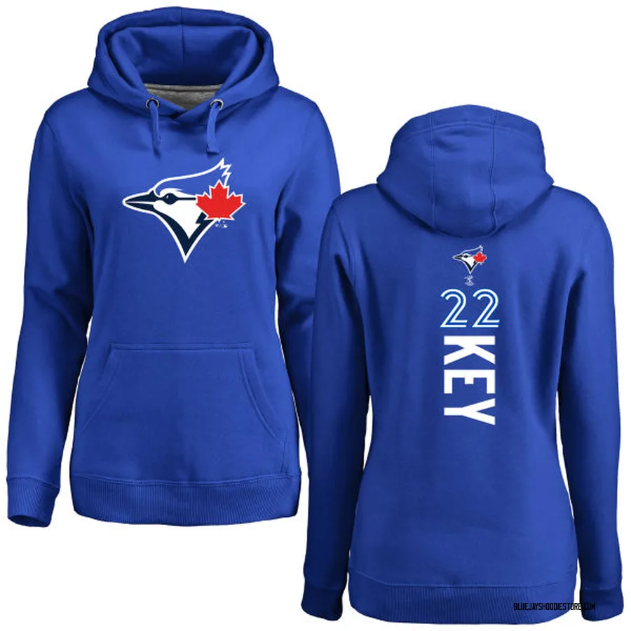 Women's Jimmy Key Toronto Blue Jays Royal Backer Pullover Hoodie