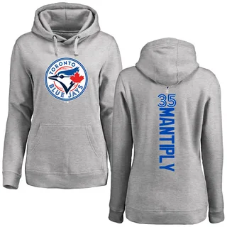 Women's Joe Mantiply Toronto Blue Jays Ash Backer Pullover Hoodie
