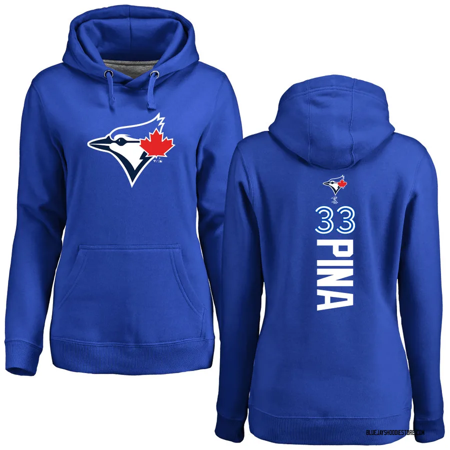 Women's Robinson Pina Toronto Blue Jays Royal Backer Pullover Hoodie