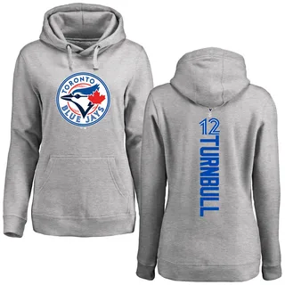 Women's Spencer Turnbull Toronto Blue Jays Ash Backer Pullover Hoodie