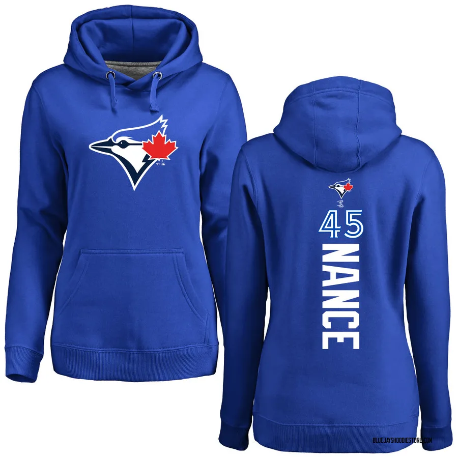 Women's Tommy Nance Toronto Blue Jays Royal Backer Pullover Hoodie