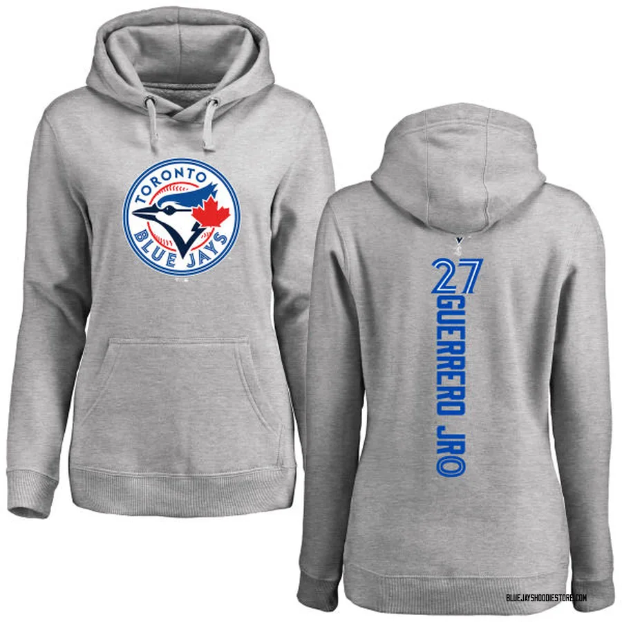 Women's Vladimir Guerrero Jr. Toronto Blue Jays Ash Backer Pullover Hoodie