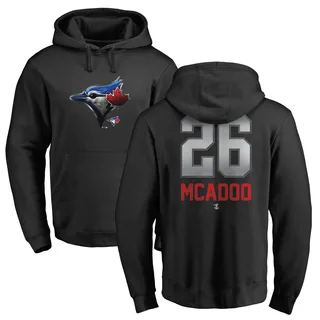 Youth Charles McAdoo Toronto Blue Jays Black Midnight Mascot Pullover Hoodie -