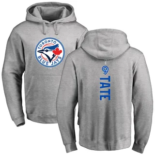 Youth Dillon Tate Toronto Blue Jays Ash Backer Pullover Hoodie
