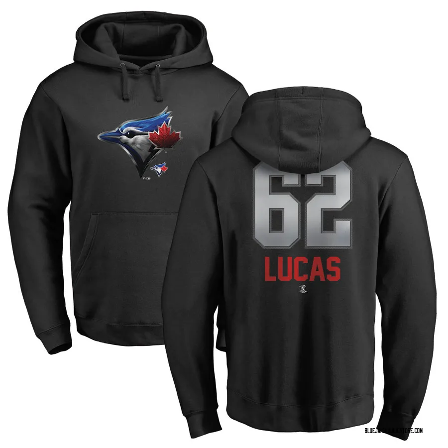 Youth Easton Lucas Toronto Blue Jays Black Midnight Mascot Pullover Hoodie -