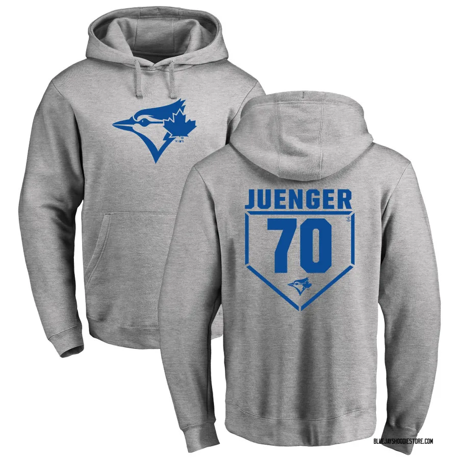 Youth Hayden Juenger Toronto Blue Jays Gray RBI Pullover Hoodie - Heathered