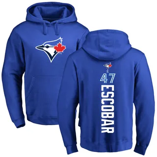 Youth Kelvim Escobar Toronto Blue Jays Royal Backer Pullover Hoodie