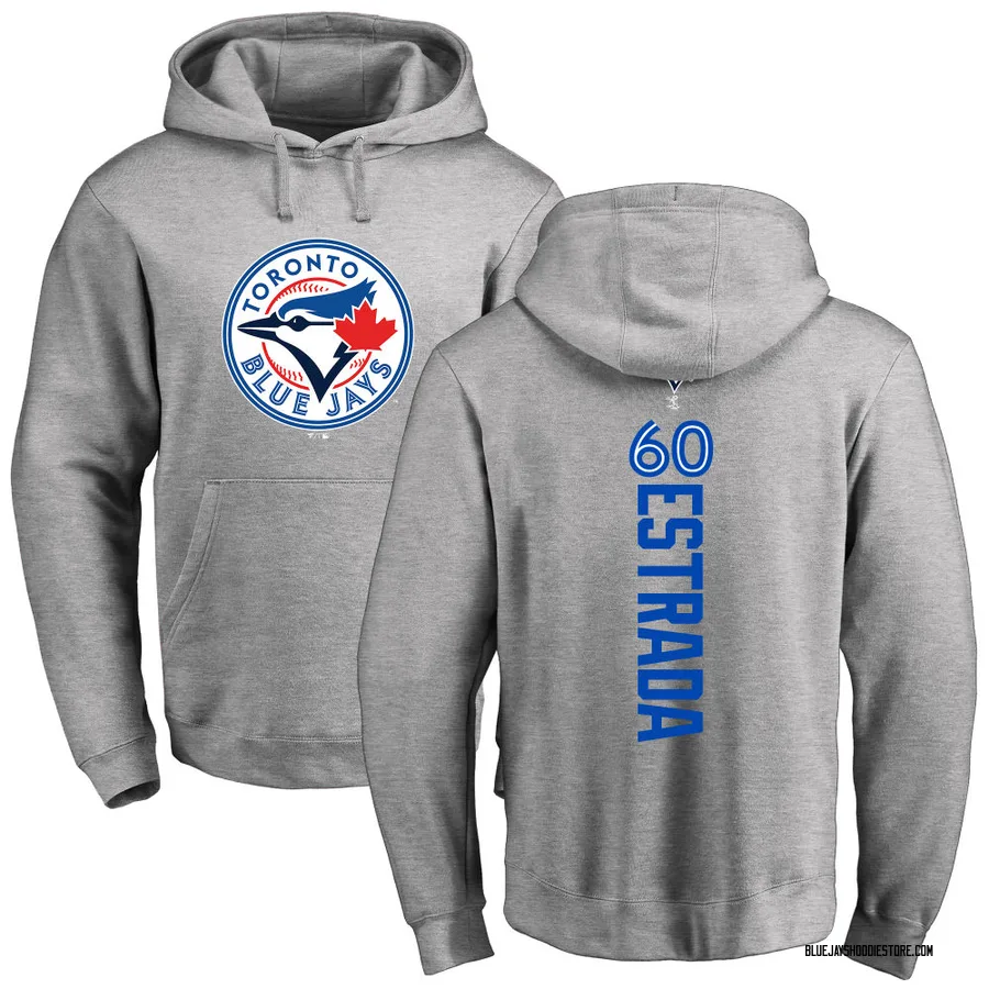 Youth Lazaro Estrada Toronto Blue Jays Ash Backer Pullover Hoodie