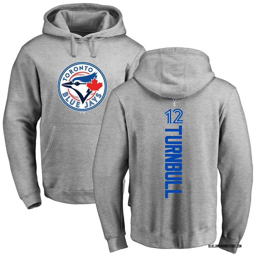 Youth Spencer Turnbull Toronto Blue Jays Ash Backer Pullover Hoodie
