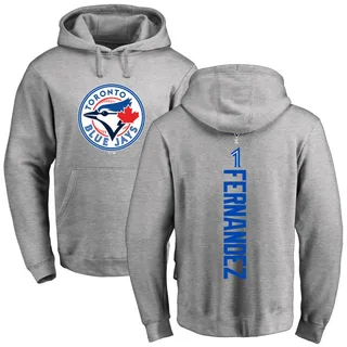 Youth Tony Fernandez Toronto Blue Jays Ash Backer Pullover Hoodie