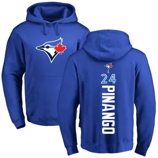 Youth Yohendrick Pinango Toronto Blue Jays Royal Backer Pullover Hoodie